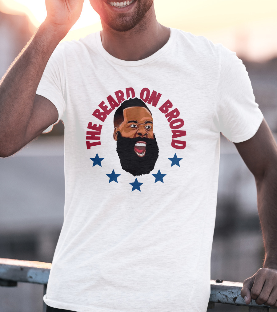 The Beard On Broad Stars James Harden T-Shirt