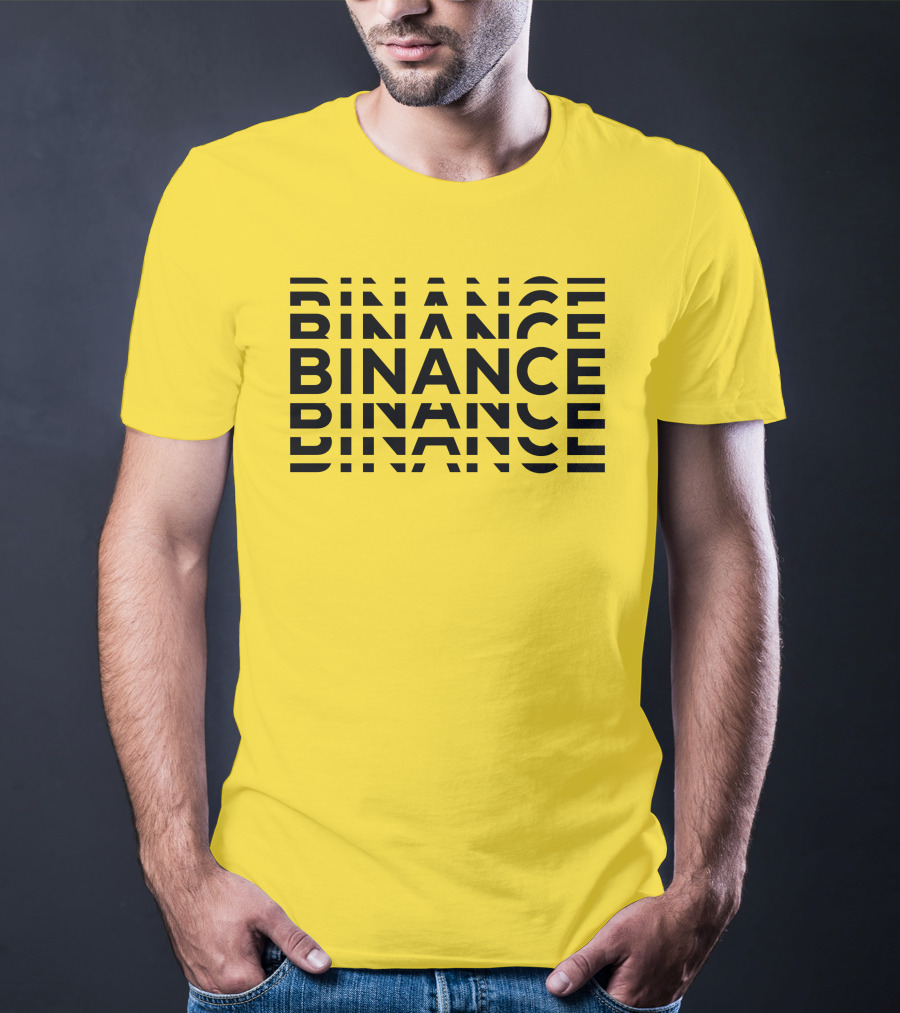 Binance Binance Repeated Bold Text T-Shirt