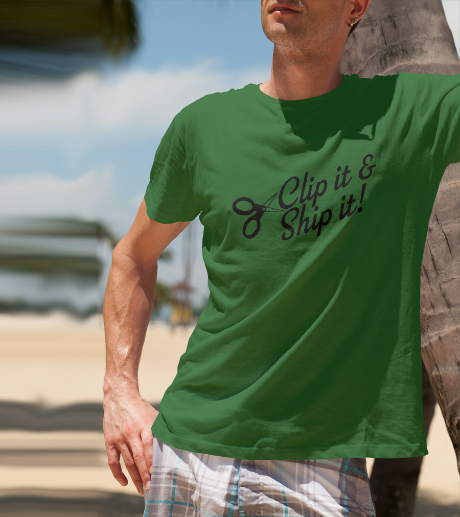 Bringdanoyz Clip It And Ship It Scissors T-Shirt