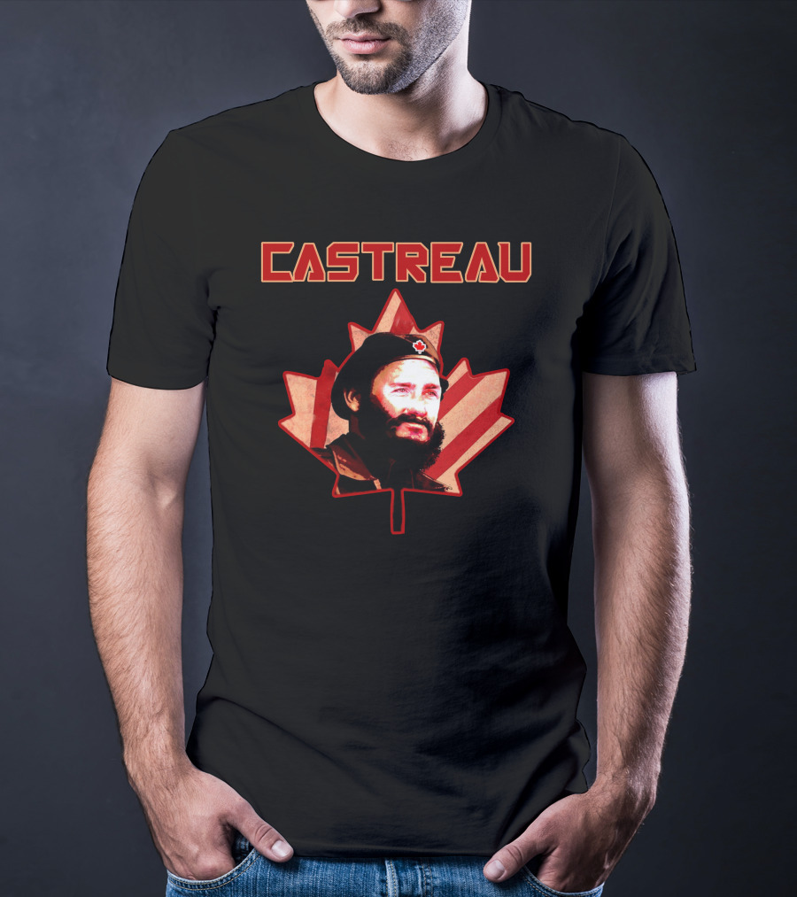 Castreau Maple Leaf Portrait Revival Today Store T-Shirt