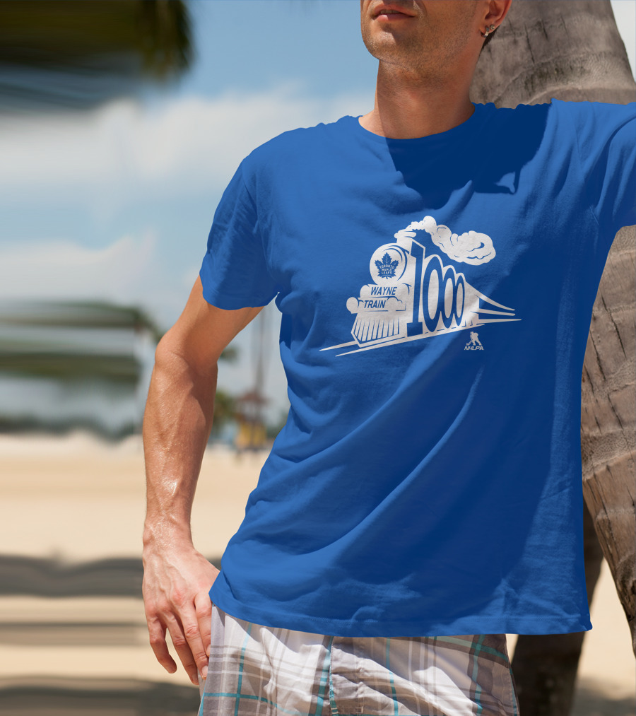 Toronto Maple Leafs Wayne Train NHLPA 1000th T-Shirt