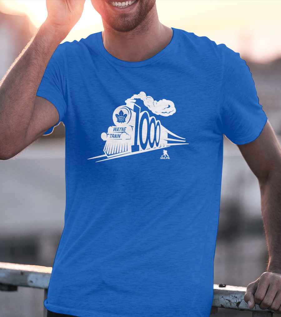 Toronto Maple Leafs Wayne Train NHLPA 1000th T-Shirt