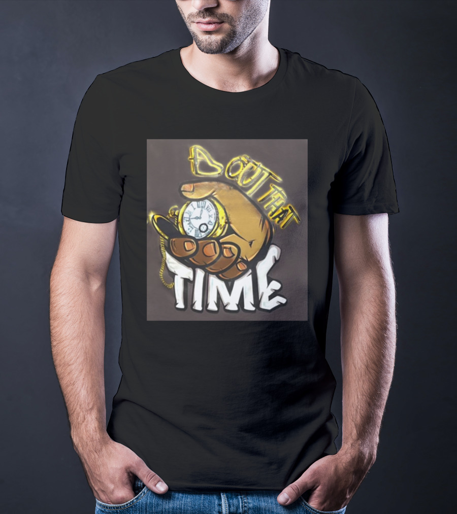 Malik Dunbar Bout That Time Pocket Watch Hand Graffiti T-Shirt