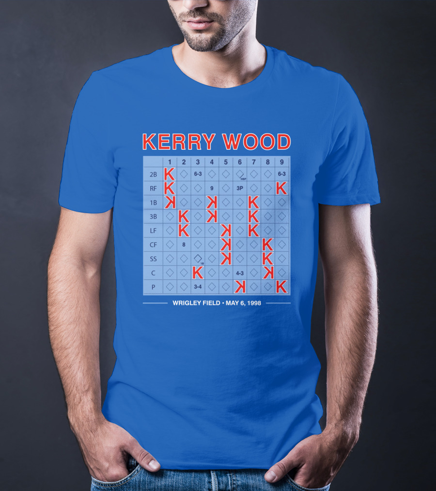 Kerry Wood Wrigley Field 20 Strikeouts May 6 1998 Scorecard T-Shirt