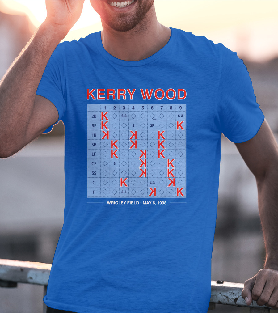 Kerry Wood Wrigley Field 20 Strikeouts May 6 1998 Scorecard T-Shirt