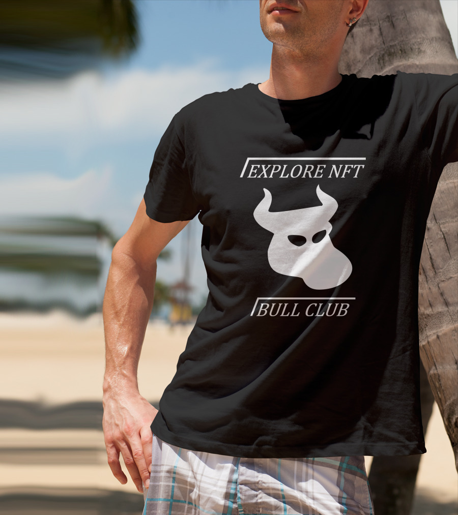 Explore NFT Bull Club Iconic Horned T-Shirt
