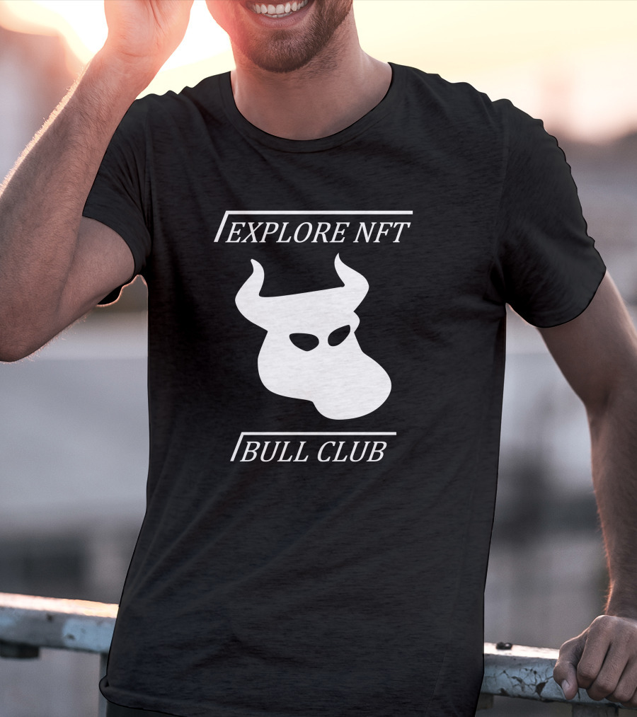 Explore NFT Bull Club Iconic Horned T-Shirt