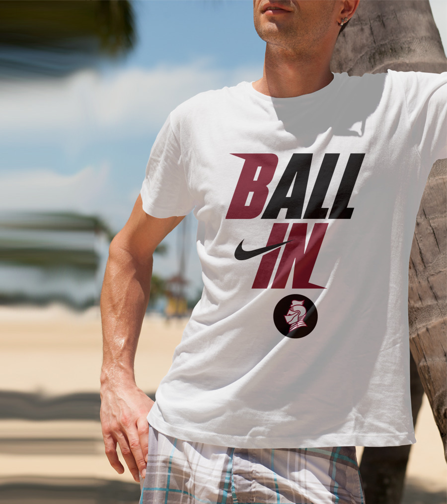 Ball In Bellarmine University Football Knight T-Shirt