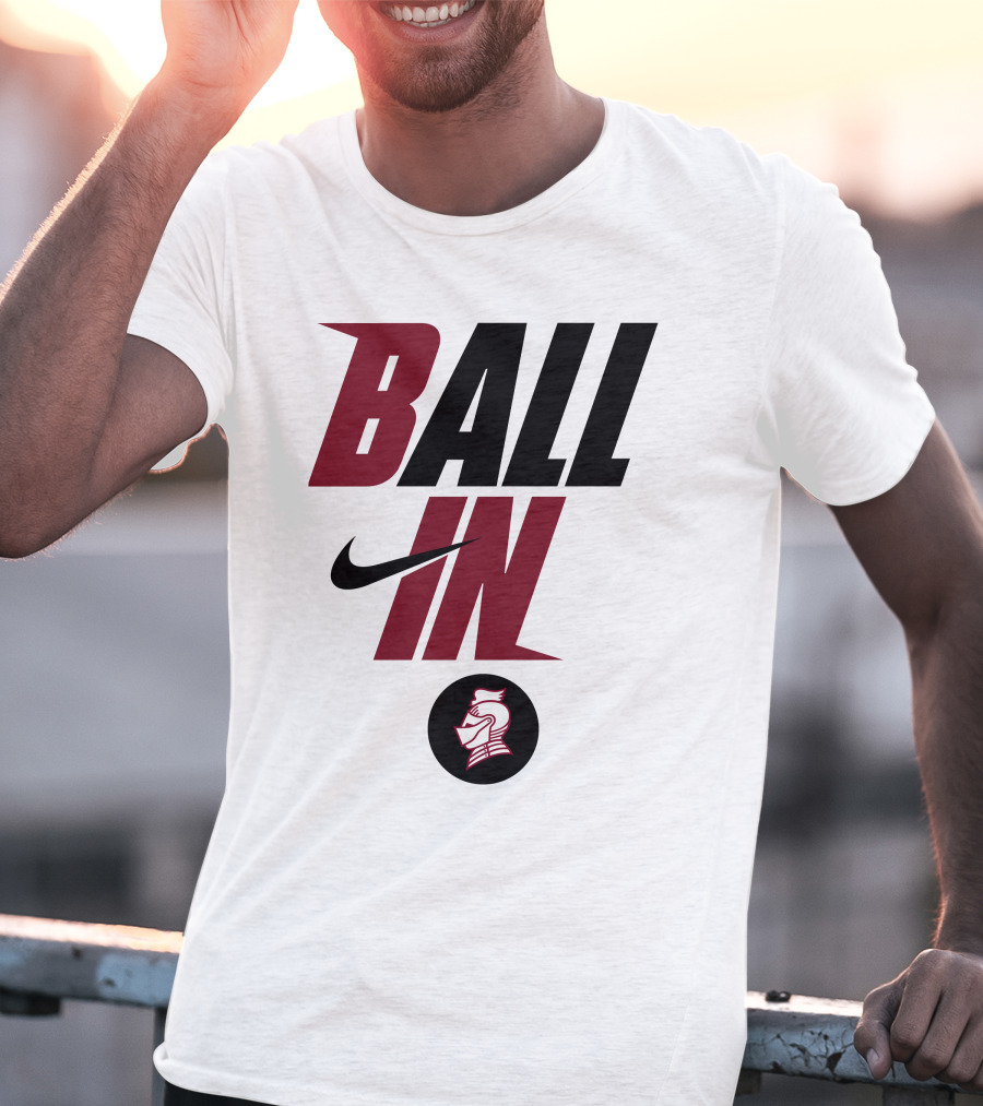 Ball In Bellarmine University Football Knight T-Shirt