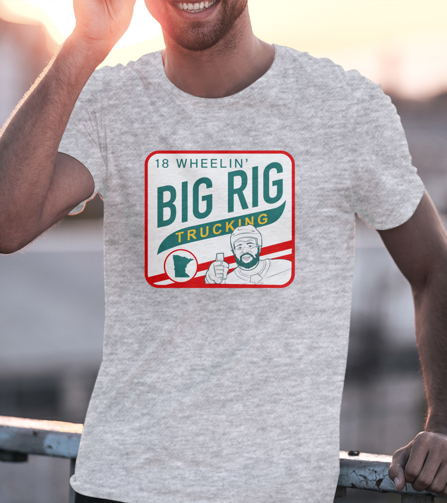 18 Wheelin' Big Rig Trucking Minnesota Driver Thumbs Up T-Shirt