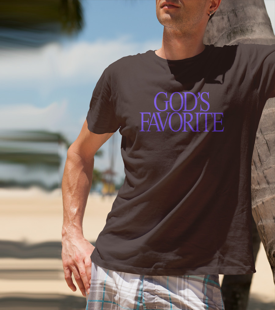Lilipropaganda God's Favorite Text In Bold Purple Letters T-Shirt
