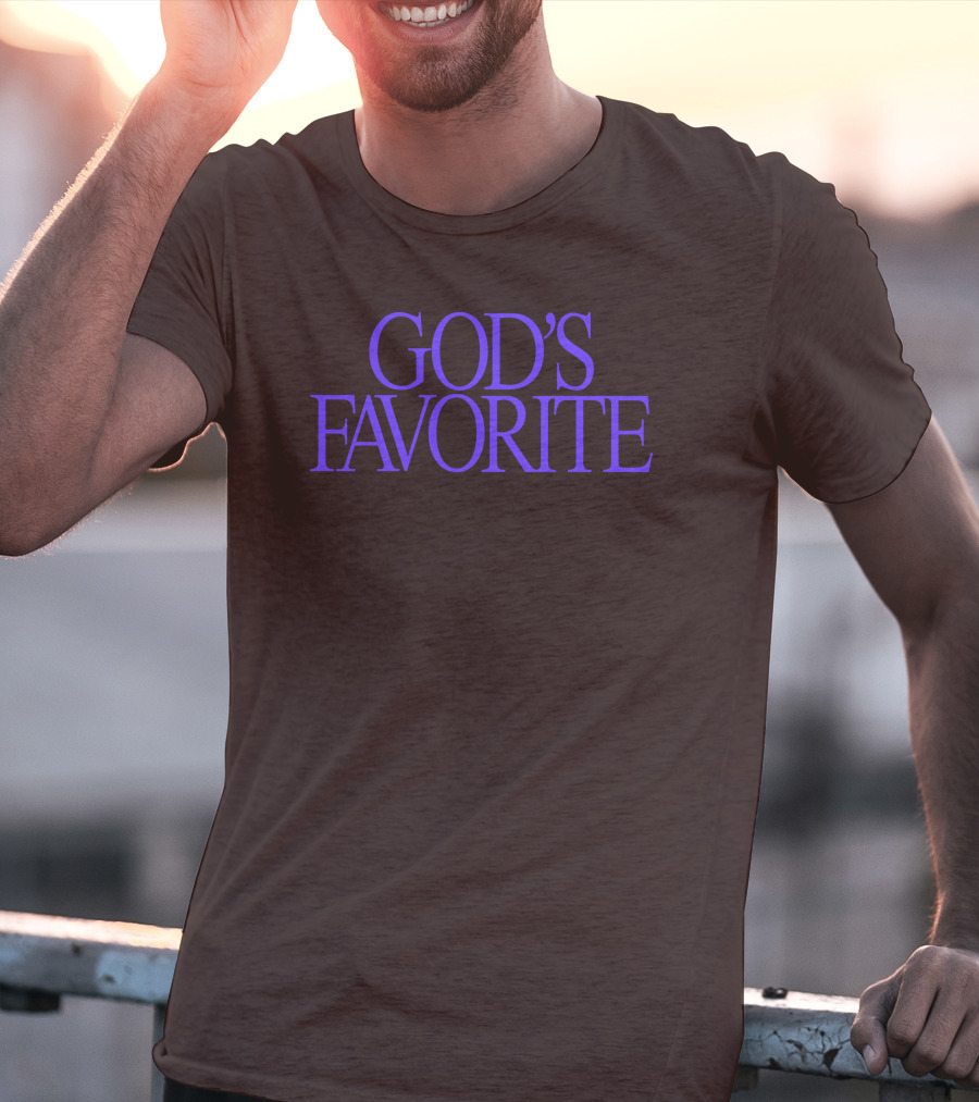 Lilipropaganda God's Favorite Text In Bold Purple Letters T-Shirt