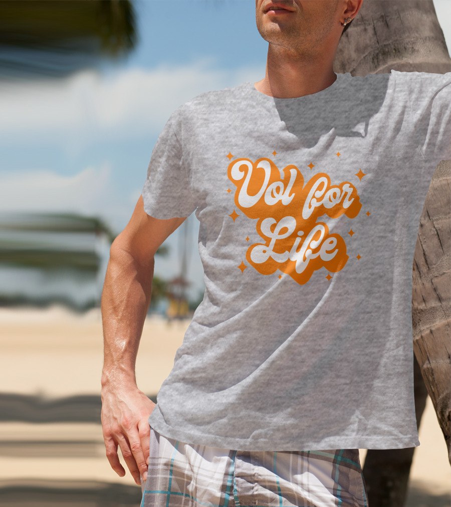 Vol For Life Alexis Foust Orange Sparkle T-Shirt
