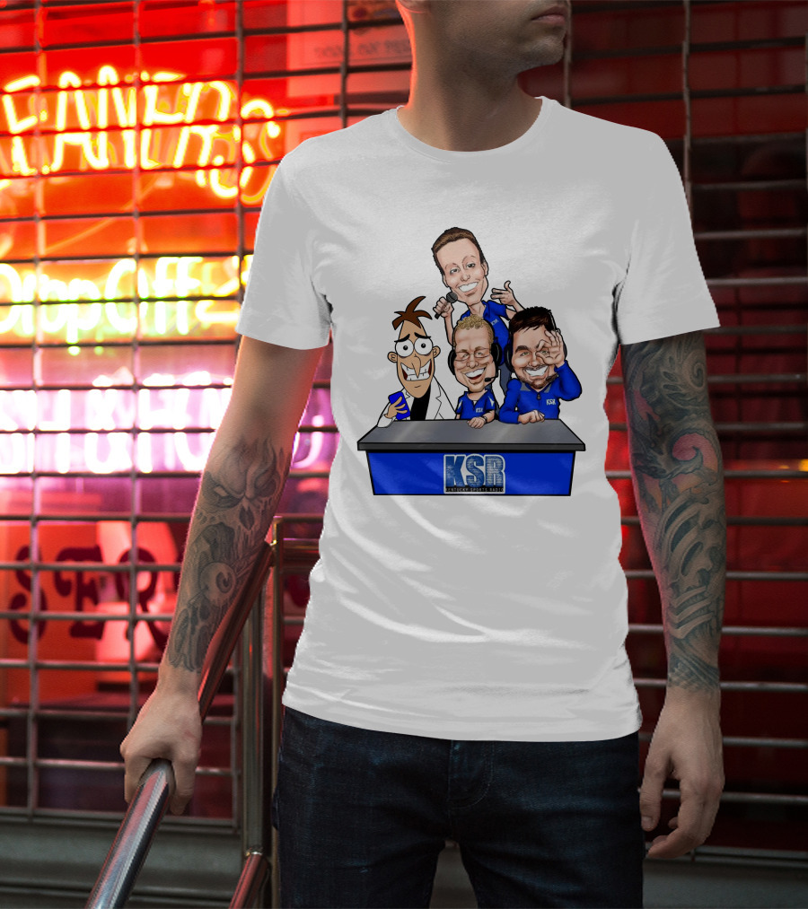 KSR Kentucky Sports Radio BigBlueAndrew New Logo Caricature Group T-Shirt
