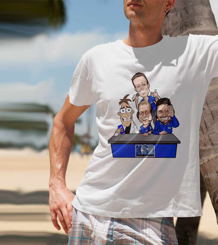 KSR Kentucky Sports Radio BigBlueAndrew New Logo Caricature Group T-Shirt