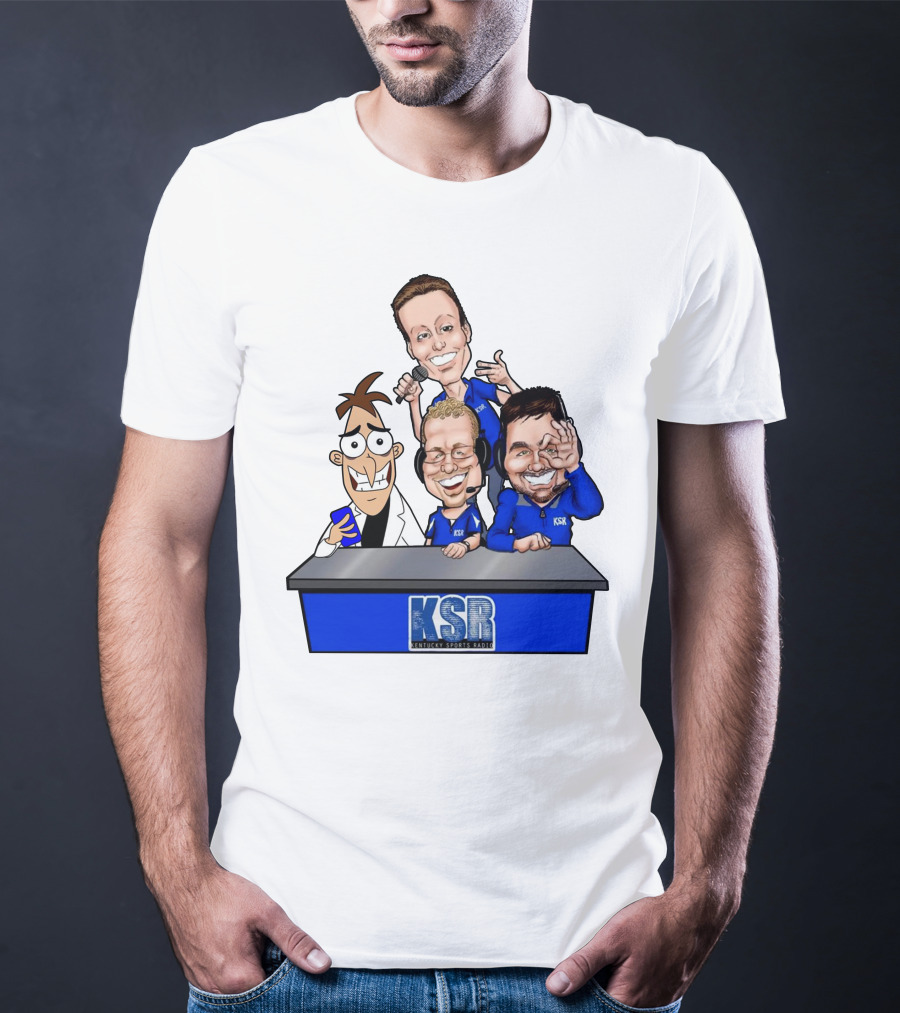 KSR Kentucky Sports Radio BigBlueAndrew New Logo Caricature Group T-Shirt