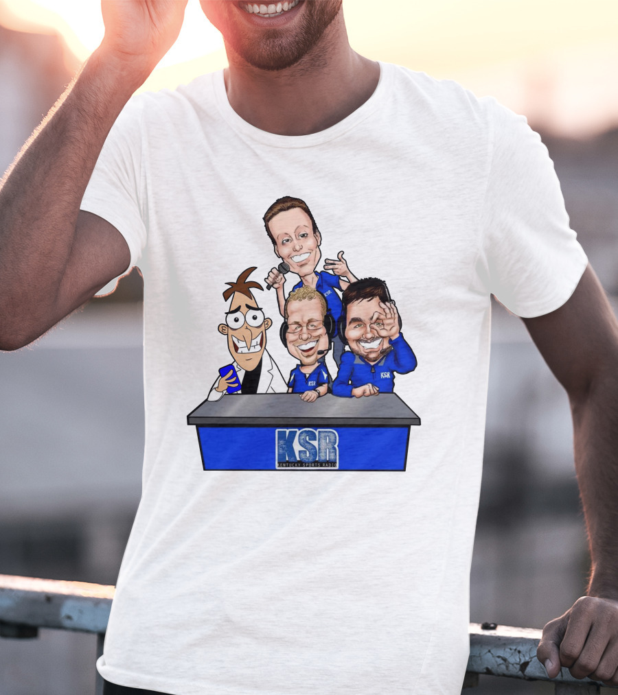KSR Kentucky Sports Radio BigBlueAndrew New Logo Caricature Group T-Shirt