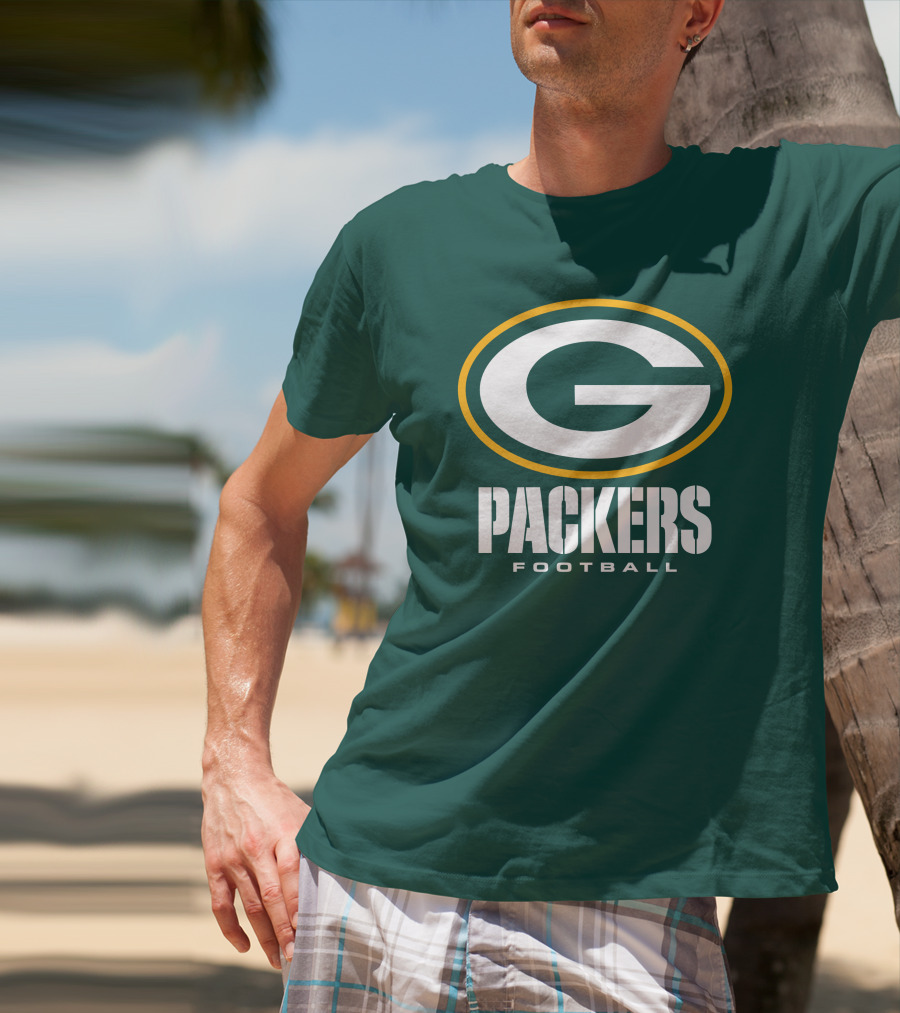 Green Bay Packers Football NFL Logo Packers Football T-Shirt