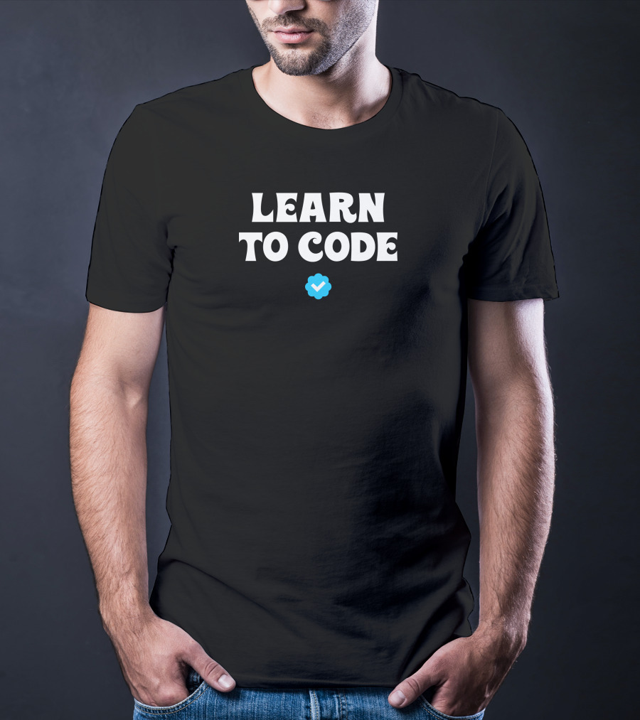 Learn To Code Verified Checkmark T-Shirt