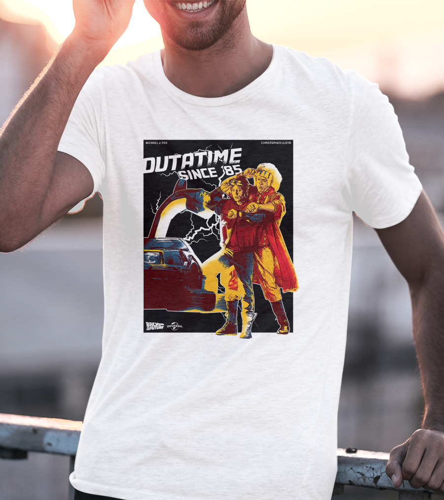 Outatime Since '85 Back To The Future Doc And Marty T-Shirt