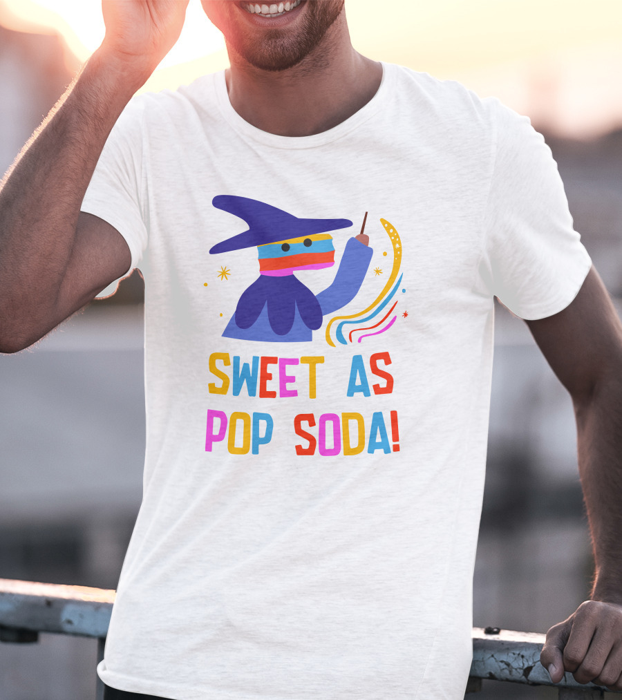 Bonte Avond Store Sweet As Pop Soda Colorful Wizard T-Shirt