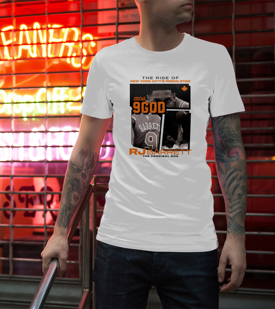 The Rise Of New York City's Rising Star Maple Mamba 9 God RJ Barrett The Prodigal Son T-Shirt