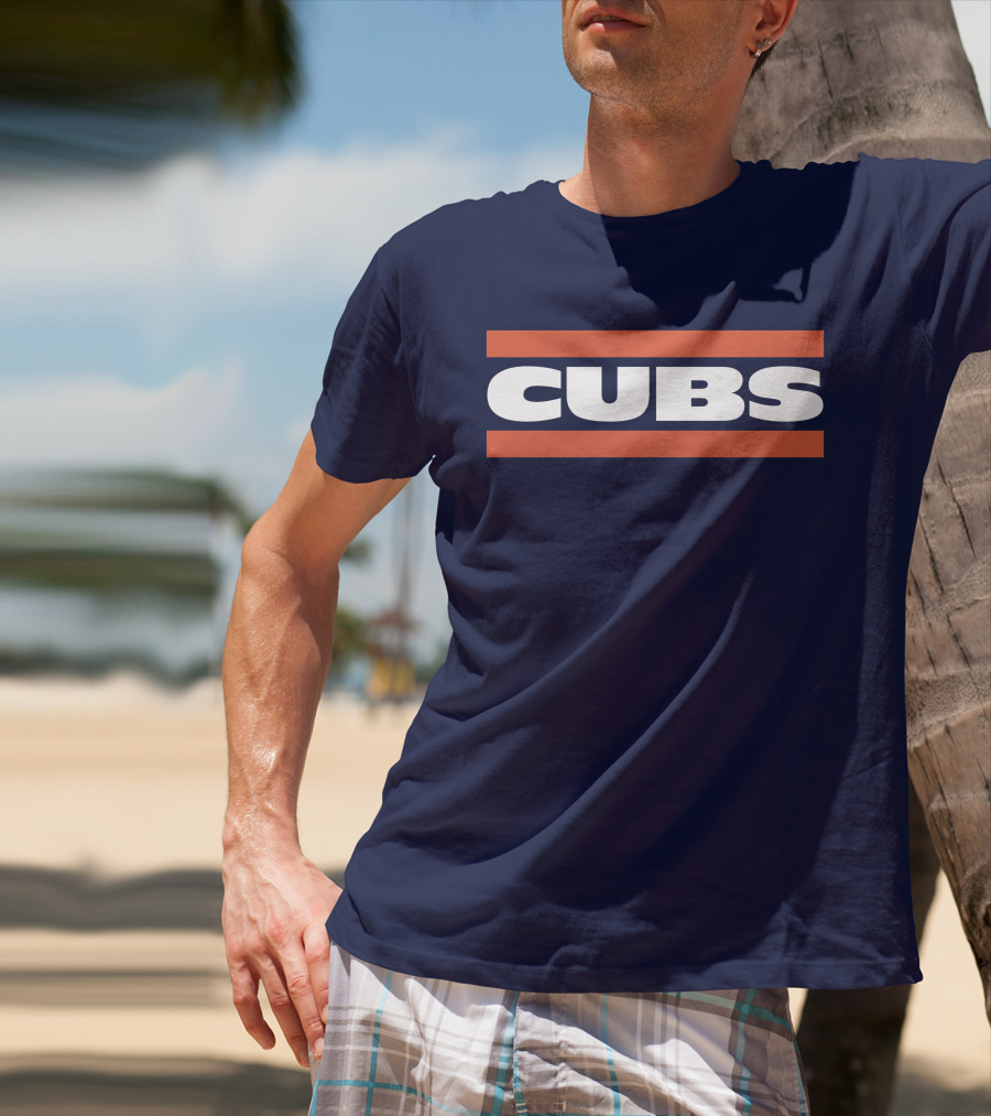 Obvious Cubs Vintage Style Navy Baseball Team Fan Gear T-Shirt