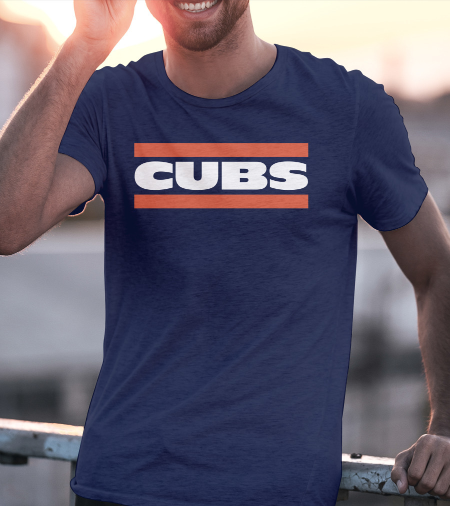 Obvious Cubs Vintage Style Navy Baseball Team Fan Gear T-Shirt