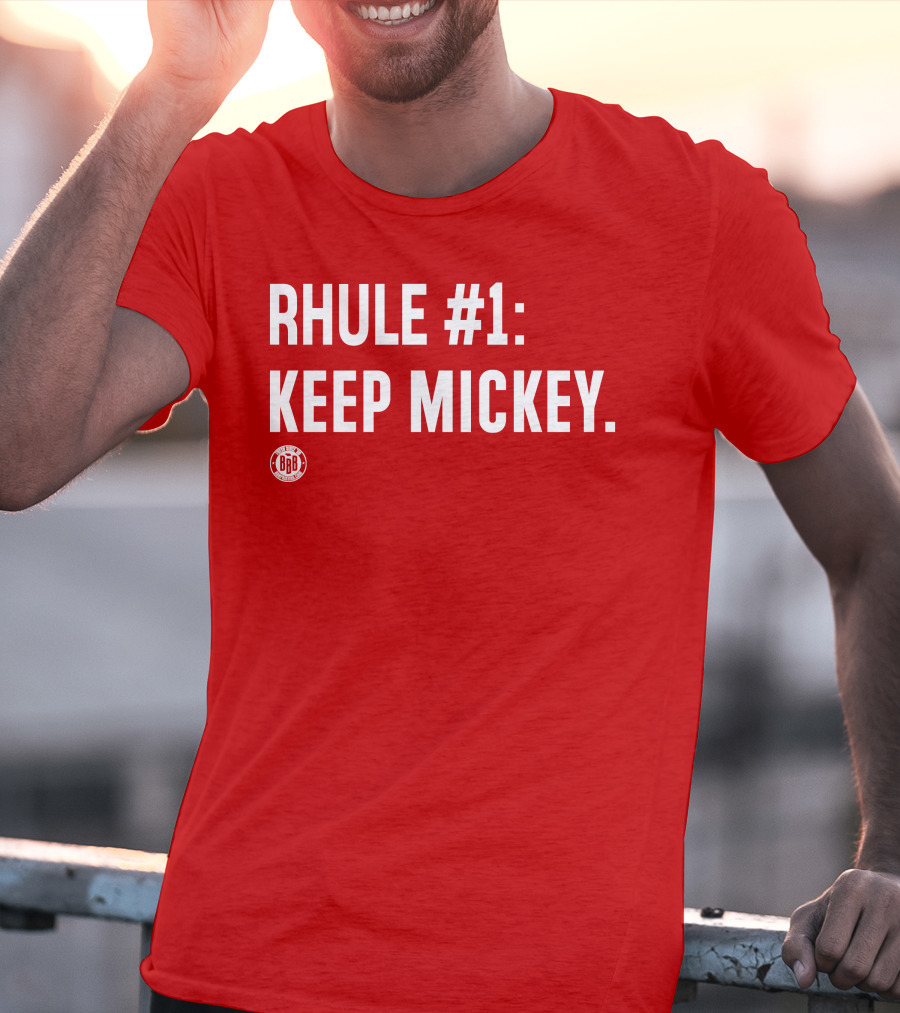RHULE #1 KEEP MICKEY Red BBR T-Shirt