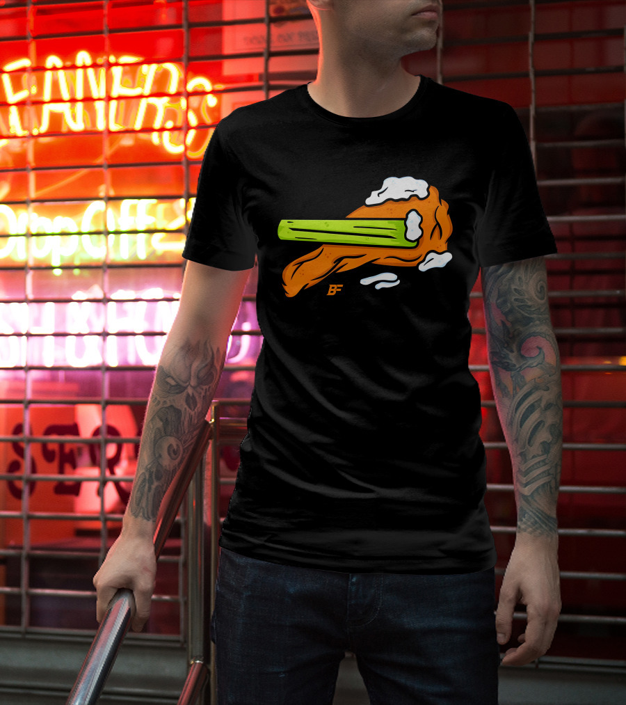 Buffalo Fanatics Wingsup Chicken Wing Celery #Wingsup T-Shirt