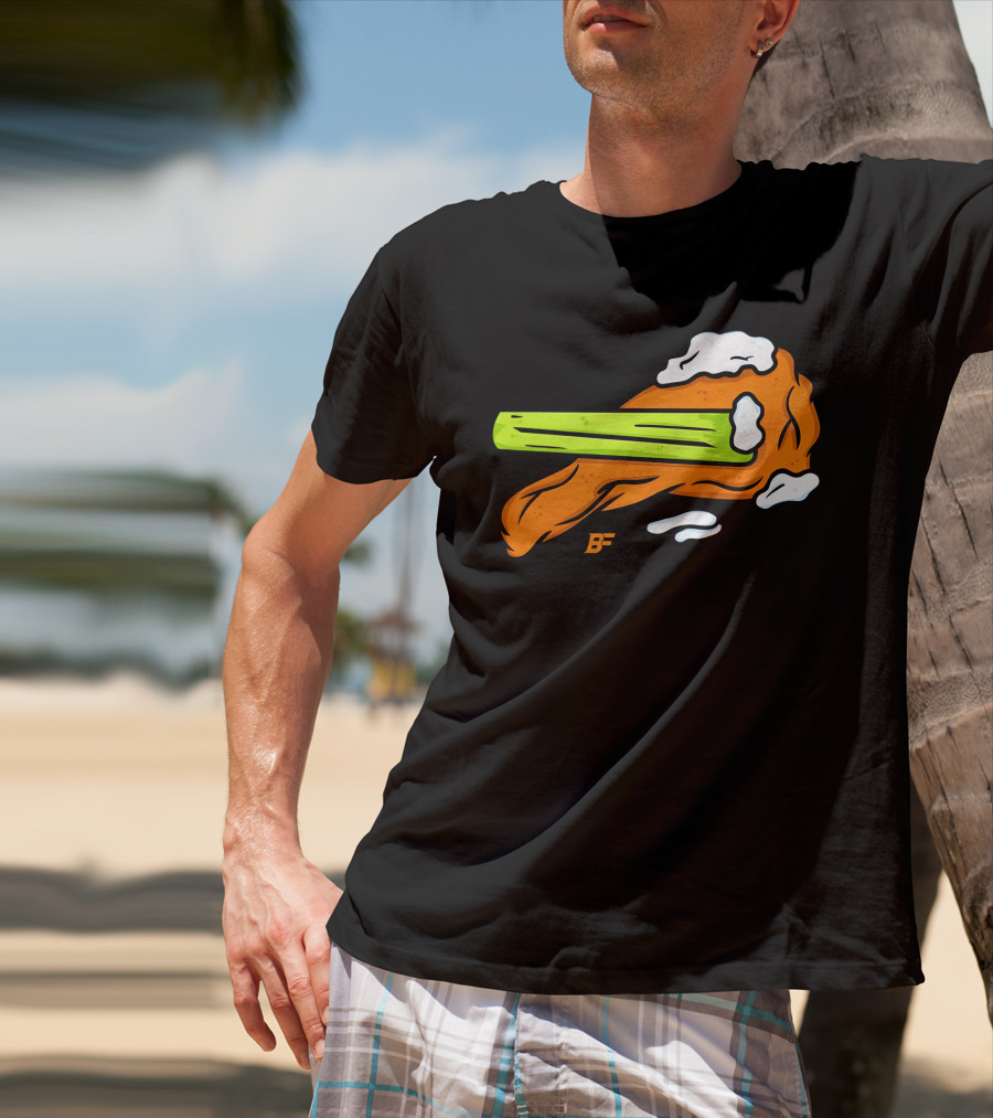 Buffalo Fanatics Wingsup Chicken Wing Celery #Wingsup T-Shirt