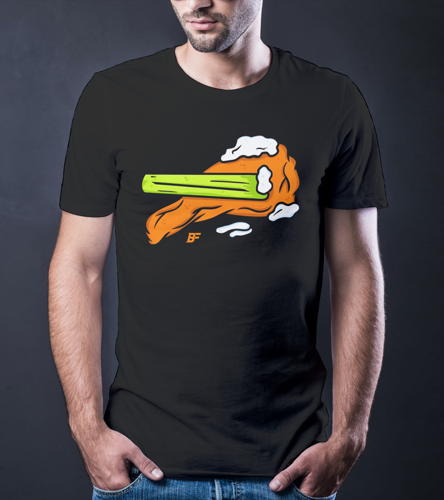 Buffalo Fanatics Wingsup Chicken Wing Celery #Wingsup T-Shirt