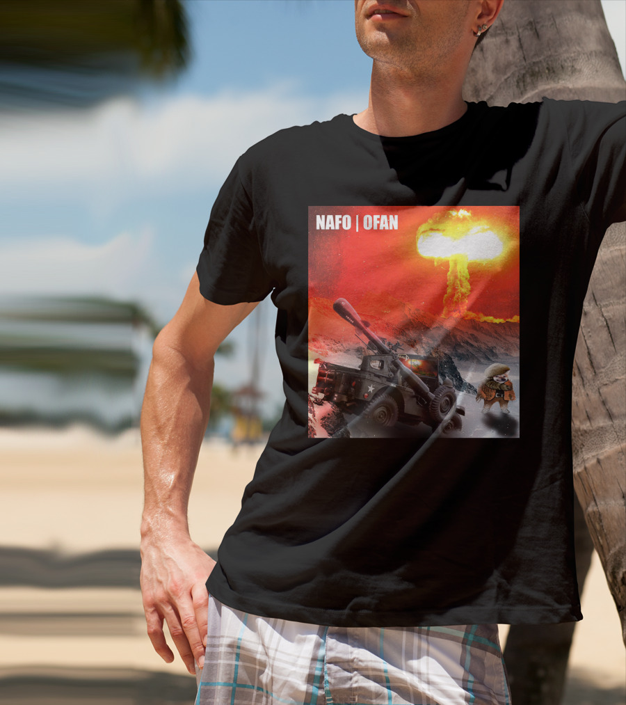 NAFO OFAN Crockett Rocket Explosion Scene T-Shirt
