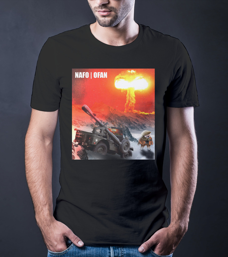NAFO OFAN Crockett Rocket Explosion Scene T-Shirt