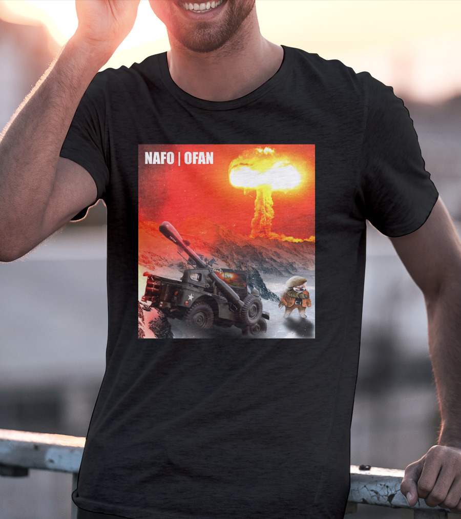 NAFO OFAN Crockett Rocket Explosion Scene T-Shirt
