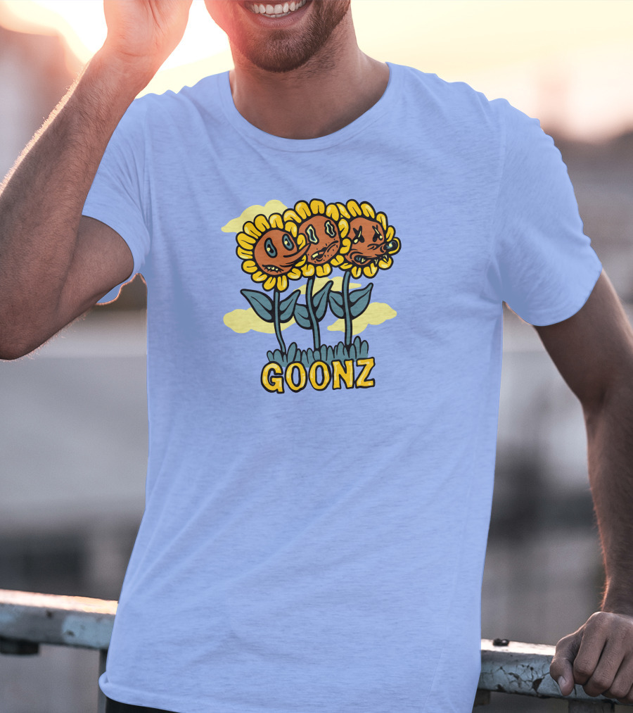 Cryptoon Goonz Flower Goonz Sunflower Faces T-Shirt