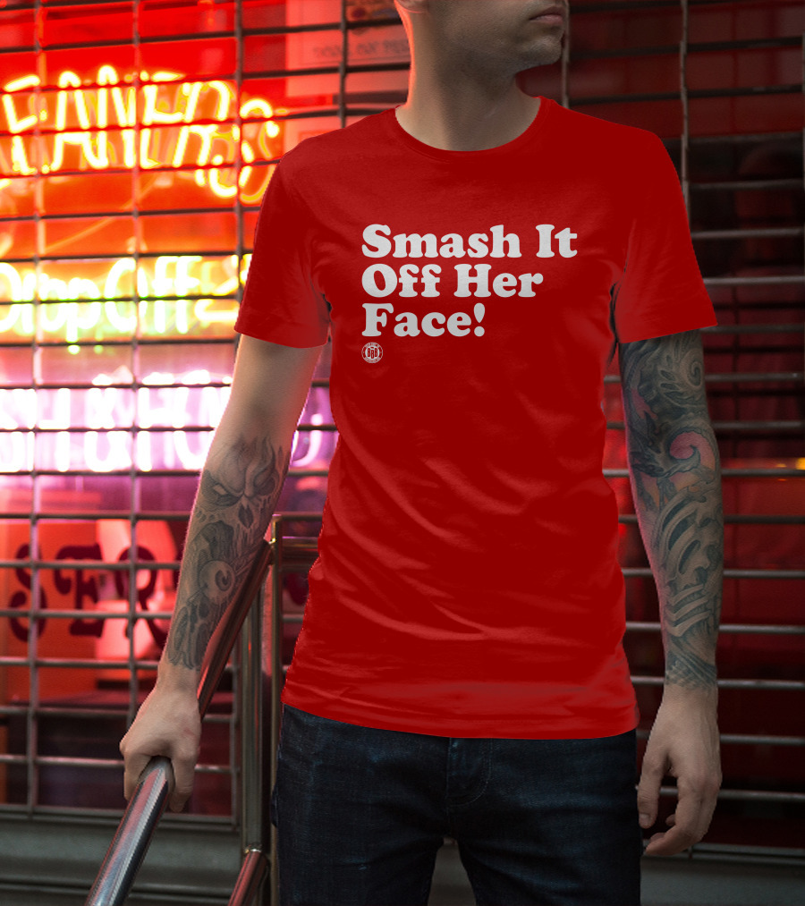 Triple B Smash It Off Her Face Red T-Shirt