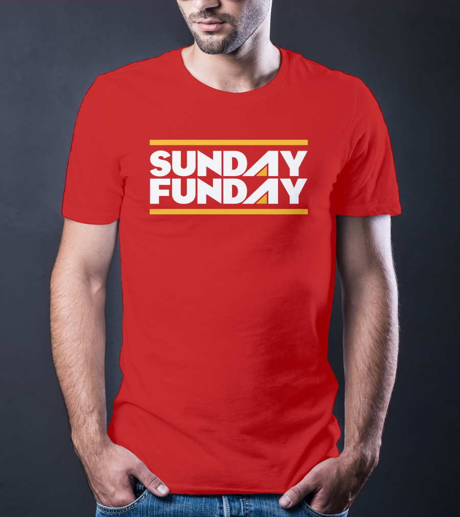 Sunday Funday Westside Storey Store Bold Red Typography T-Shirt