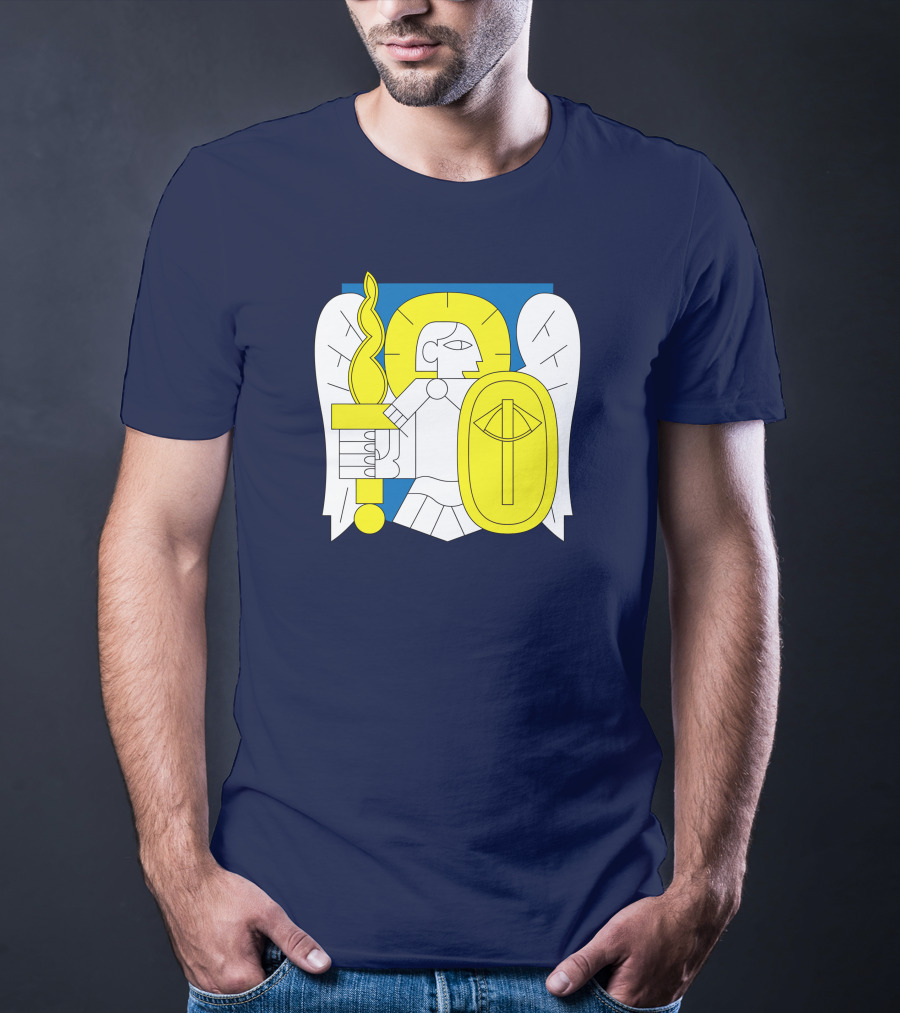 Saint Javelin Archangel Icon Kyiv Merch T-Shirt