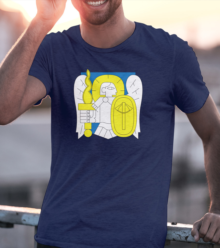 Saint Javelin Archangel Icon Kyiv Merch T-Shirt