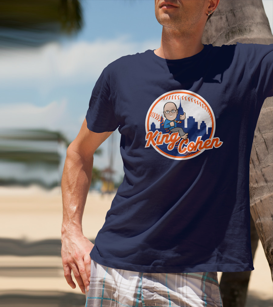 Jomboy Media Store King Cohen New York Baseball Icon Skyline T-Shirt