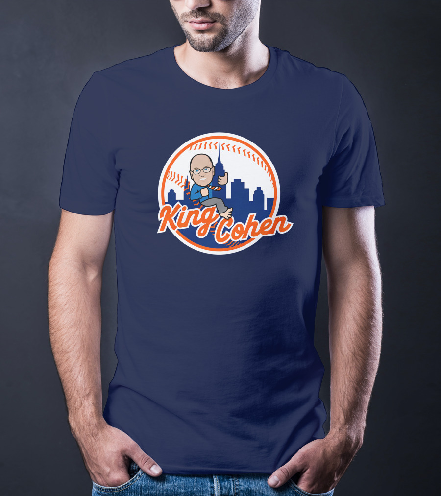 Jomboy Media Store King Cohen New York Baseball Icon Skyline T-Shirt