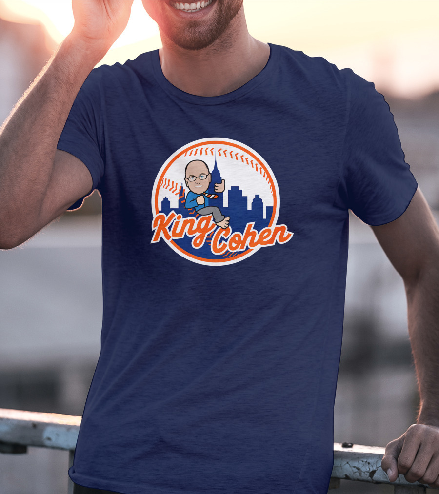 Jomboy Media Store King Cohen New York Baseball Icon Skyline T-Shirt