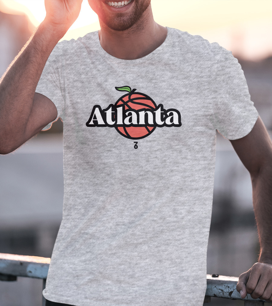 Seven Six Merch Atlanta Peach Basketball T-Shirt