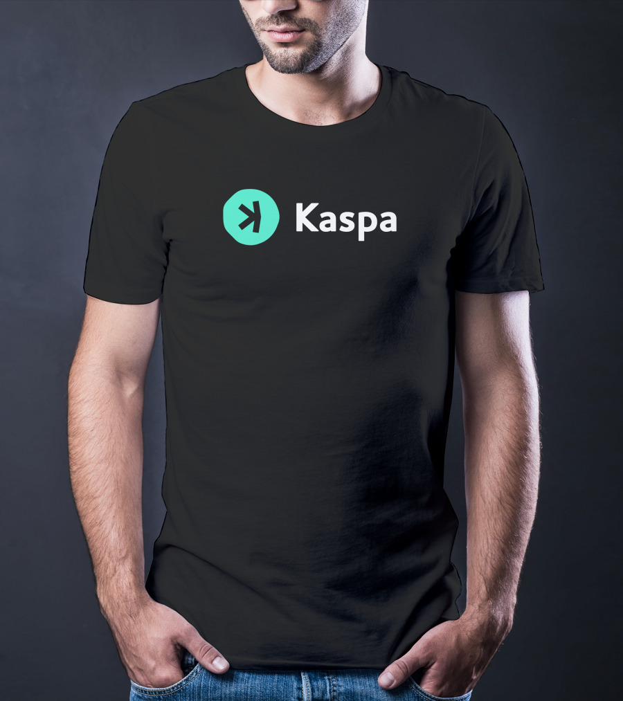 Kaspacurrency Kaspa Logo With Iconic T-Shirt