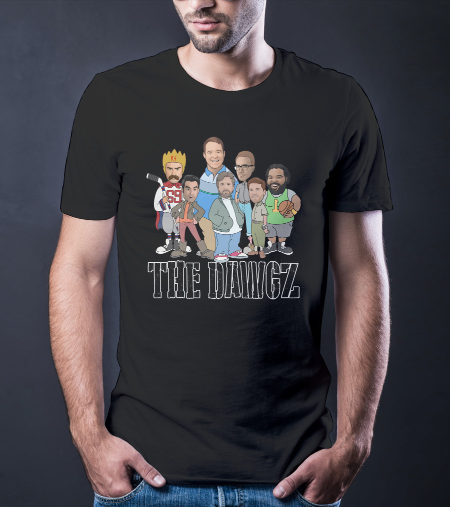 The Dawgz Comedy Crew Characters With Sports And Royalty Elements T-Shirt