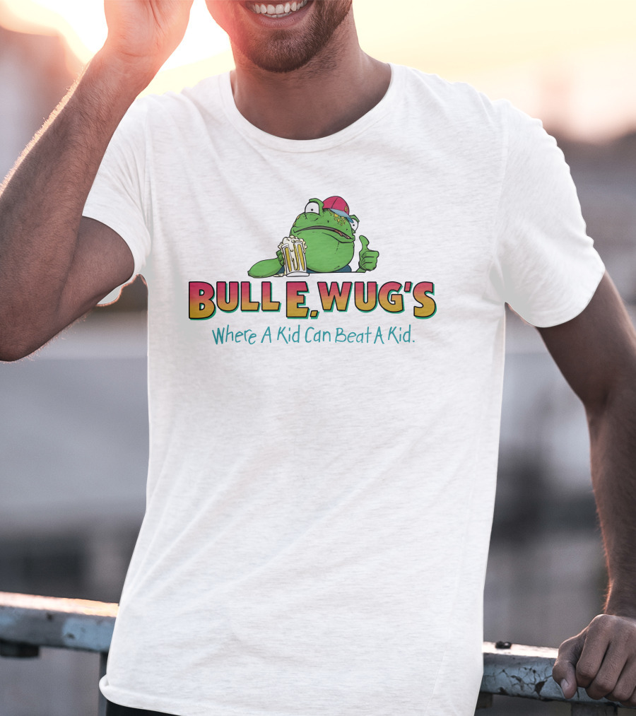 Bulle Wug's Beer Drinking Frog Where A Kid Can Beat A Kid T-Shirt