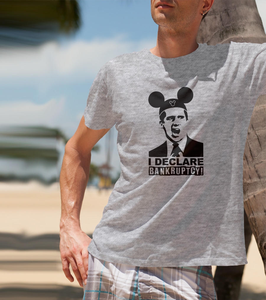 Michael Scott I Declare Bankruptcy Mickey Ears T-Shirt