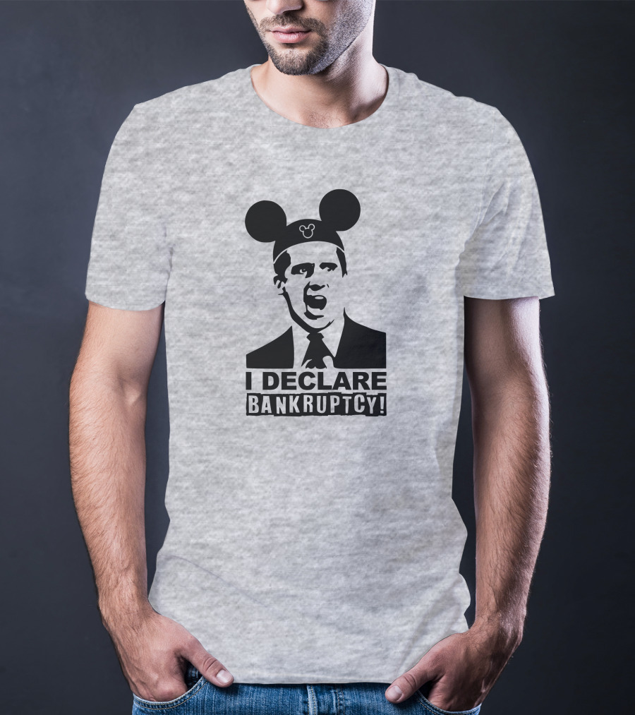 Michael Scott I Declare Bankruptcy Mickey Ears T-Shirt