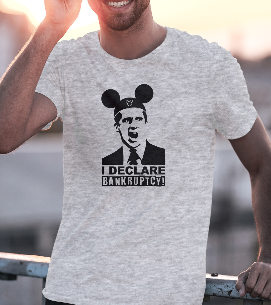 Michael Scott I Declare Bankruptcy Mickey Ears T-Shirt